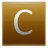 Letter C gold Icon